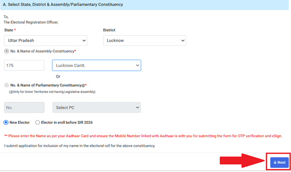 New Voter ID Card Registration online 