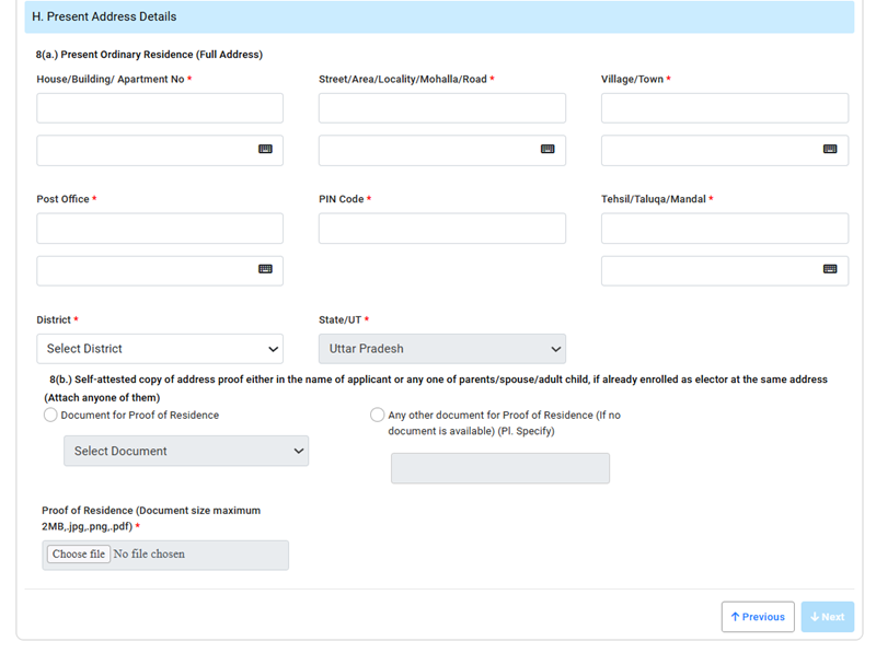 New voter id card apply online 
