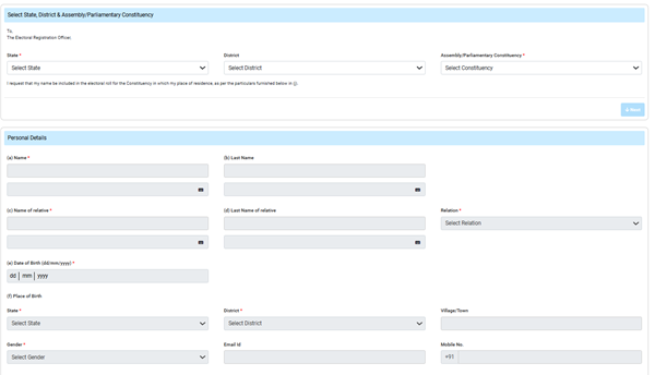 new voter id apply online