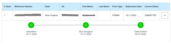 voter id address change status check