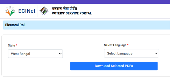 voter list 2026 west bengal pdf download with photo