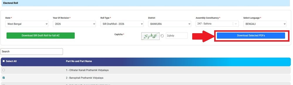 final voter list 2026 west bengal