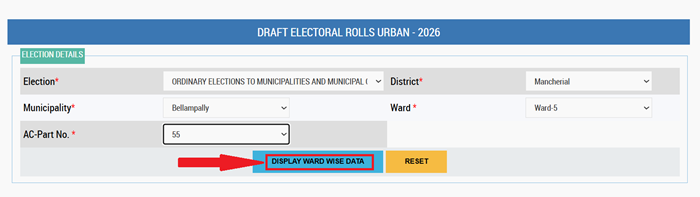 telangana voter list 2026 
