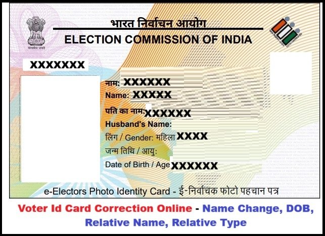 voter card correction ...